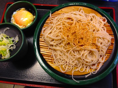 Yude taro soba and egg